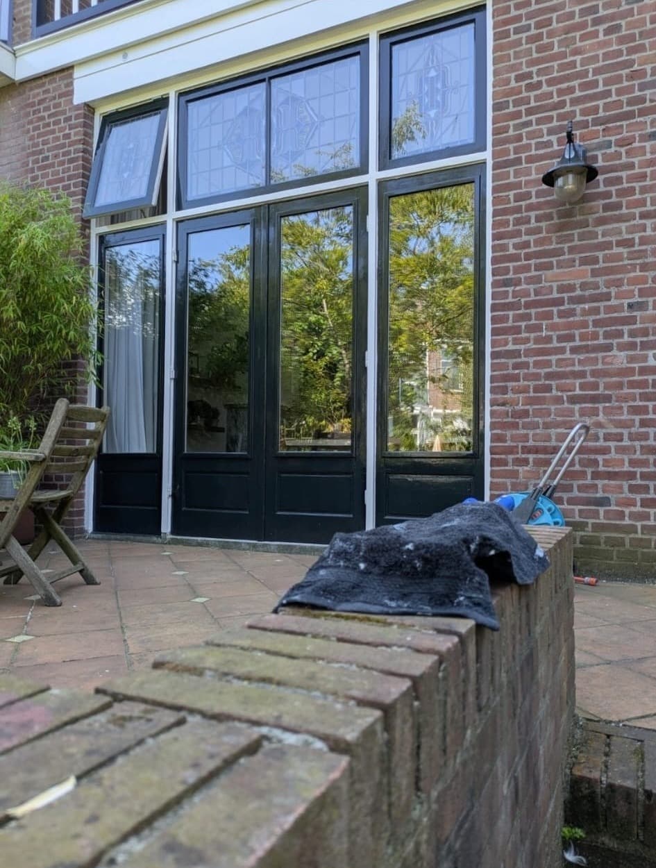 Buitenschilderwerk na houtrot reparatie