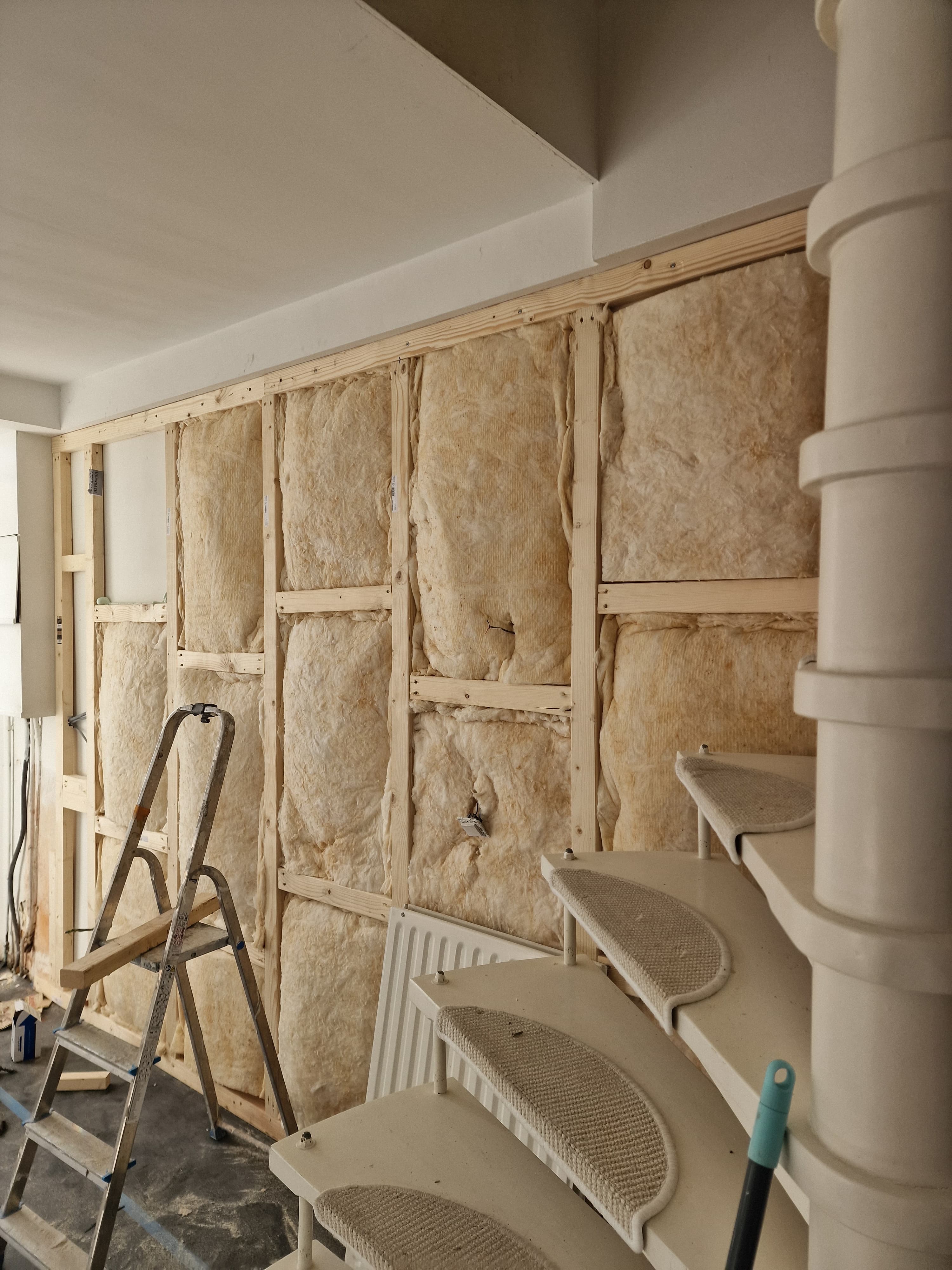 Constructiewerk tijdens totaalrenovatie door Westpro